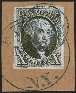 Sale 1278, Lot 3073, 1847 Issue and 1847  Reproduction (Scott 1-4)