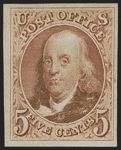 Sale 1278, Lot 3074, 1847 Issue and 1847  Reproduction (Scott 1-4)
