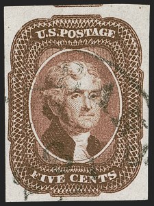 Sale Number 1278, Lot Number 3119, 1851-56 Issue (Scott 5A-17)
