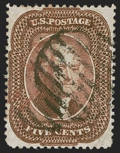 Sale 1278, Lot 3172, 1857-60 Issue and 1857  Reprint (Scott 18-47)