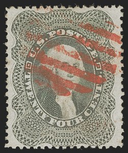 Sale 1278, Lot 3194, 1857-60 Issue and 1857  Reprint (Scott 18-47)