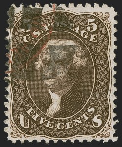 Sale 1278, Lot 3236, 1861 Issue (Scott 62B-78)
