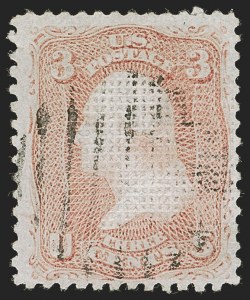Sale 1278, Lot 3244, 1867-68 Grilled Issue and 1861  Re-Issue (Scott 79-111)