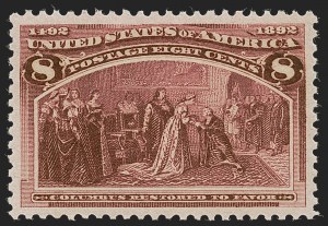 Sale 1278, Lot 3403, Columbian Issue (Scott 230-245)