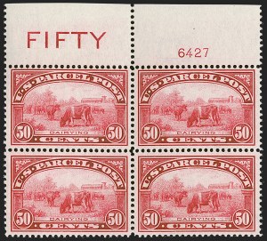 Sale 1278, Lot 3987, Officials, Parcel Post, Postal Stationery