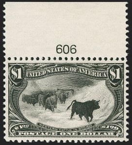 Sale 1283, Lot 1520, 1898 Trans-Mississippi Issue: Gem Quality $1.00 and $2.00