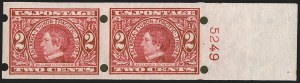 Sale 1283, Lot 1682, Vending and Affixing Machine Perforations