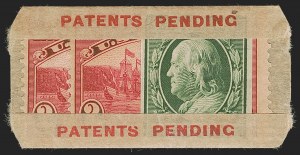 Sale 1283, Lot 1701, Vending and Affixing Machine Perforations