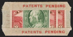Sale 1283, Lot 1702, Vending and Affixing Machine Perforations