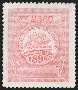 Sale 1285, Lot 2282, Telegraph Stamps