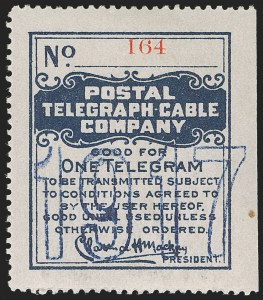 Sale 1285, Lot 2286, Telegraph Stamps