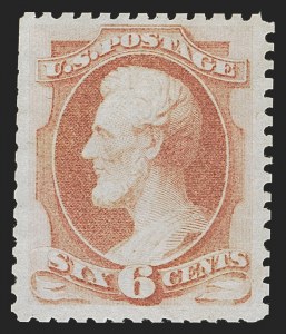 Sale 1288, Lot 111, 1875 Continental Bank Note Co. Hard Paper Special Printing (Scott 167-181)