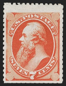 Sale 1288, Lot 112, 1875 Continental Bank Note Co. Hard Paper Special Printing (Scott 167-181)