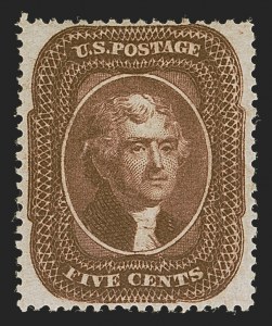 Sale 1288, Lot 25, 1857-60 Issue (Scott 18-39)