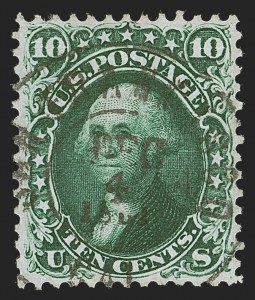 Sale 1288, Lot 41, 1861 First Designs and Colors (Scott 55-62)