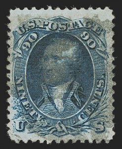 Sale 1288, Lot 69, 1867-68 Grilled Issue (Scott 79-101)