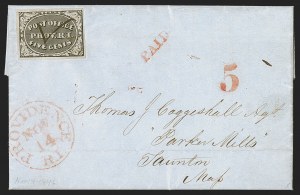 Sale 1289, Lot 523, Postmasters Provisionals