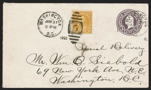 Sale 1289, Lot 675, Washington-Franklin and Other Issues, including Upright Jenny