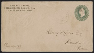 Sale 1289, Lot 726, Postal Stationery, including Further Selections from the Porter W. Venn II Collection