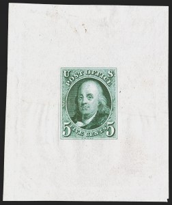 Sale 1290, Lot 1007, Essays, Proofs and Specimens