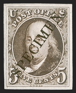 Sale 1290, Lot 1014, Essays, Proofs and Specimens