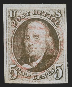 Sale 1290, Lot 1054, 1847 Issue and Reproduction (Scott 1-4)