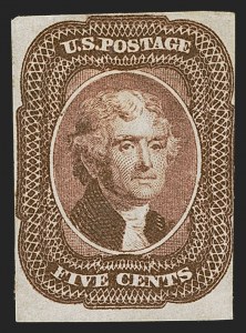 Sale 1290, Lot 1084, 1851-56 Issue (Scott 5-17)