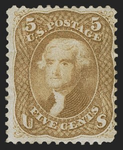 Sale 1290, Lot 1154, 1861-66 Issue (Scott 56-78)