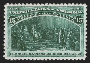 Sale 1290, Lot 1281, 1893 Columbian Issue (Scott 230-245)