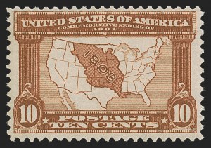 Sale 1290, Lot 1370, 1904 Louisiana Purchase, 1907 Jametown Issues (Scott 323-330)