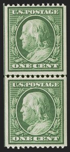 Sale 1290, Lot 1381, 1908-10 Washington-Franklin Issues (Scott 331-356)