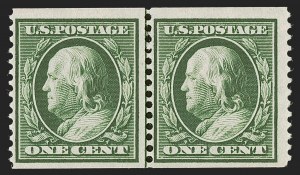 Sale 1290, Lot 1388, 1908-10 Washington-Franklin Issues (Scott 331-356)