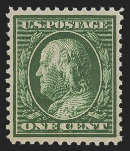 Sale 1290, Lot 1395, 1909 Bluish Paper Issue (Scott 357-366)
