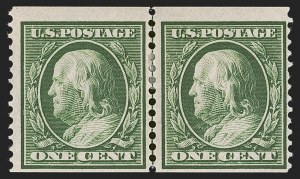 Sale 1290, Lot 1416, 1910-13 Washington-Franklin Issue (Scott 374-396)