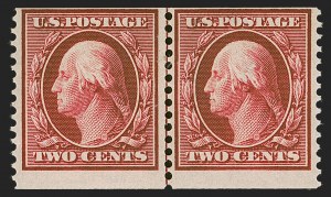 Sale 1290, Lot 1418, 1910-13 Washington-Franklin Issue (Scott 374-396)