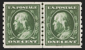 Sale 1290, Lot 1422, 1910-13 Washington-Franklin Issue (Scott 374-396)