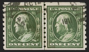 Sale 1290, Lot 1423, 1910-13 Washington-Franklin Issue (Scott 374-396)
