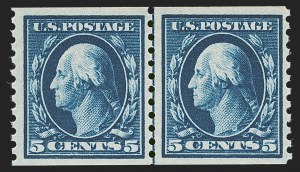 Sale 1290, Lot 1458, 1912-15 Washington-Franklin Issue (Scott 405-461)