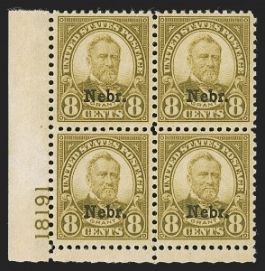 Sale 1290, Lot 1529, 1922-29 and Later Issues (Scott 551 forward)