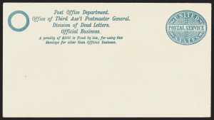 Sale 1290, Lot 1724, Postal Stationery, Officials and Group Lots from the Venn Estate