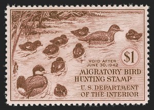 Sale 1290, Lot 1765, Hunting Permits, the "Lifemates" #1 P.S.E. Set Registry