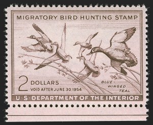 Sale 1290, Lot 1777, Hunting Permits, the "Lifemates" #1 P.S.E. Set Registry