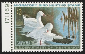 Sale 1290, Lot 1792, Hunting Permits, the "Lifemates" #1 P.S.E. Set Registry