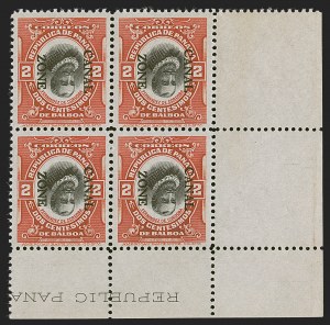 Sale 1290, Lot 1827, U.S. Possessions, Canal Zone