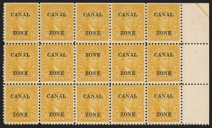 Sale 1290, Lot 1830, U.S. Possessions, Canal Zone