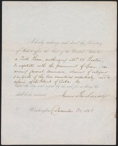 Sale 1291, Lot 1, Autographs, Free Franks, Stampless