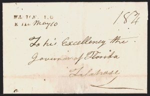 Sale 1291, Lot 101, Florida Postal History: Territorial Period, cont. (S-Y, Balance)