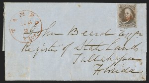 Sale 1291, Lot 152, 1847 Issue from Florida