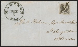 Sale 1291, Lot 154, 1847 Issue from Florida