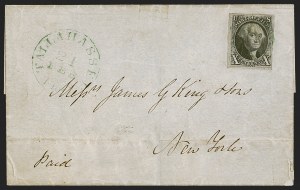 Sale 1291, Lot 155, 1847 Issue from Florida
